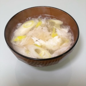 卵白の中華風スープ